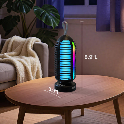 OnBeam Bug Zapper Outdoor, Mosquito Zapper Indoor Electric Fly Zapper Rechargeable Mosquito Killer with Color Changing LED Lights, Auto On/Off, 4000mAh Fly Trap for Home Backyard, Patio, Camping
