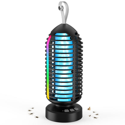 OnBeam Bug Zapper Outdoor, Mosquito Zapper Indoor Electric Fly Zapper Rechargeable Mosquito Killer with Color Changing LED Lights, Auto On/Off, 4000mAh Fly Trap for Home Backyard, Patio, Camping