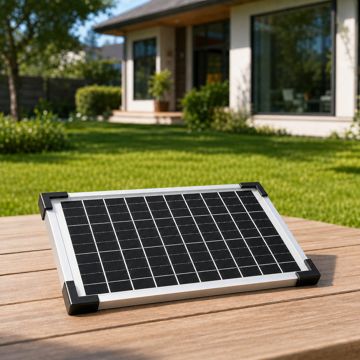 OnBeam SE566 10W replacement solar panel for backyard and outdoor use